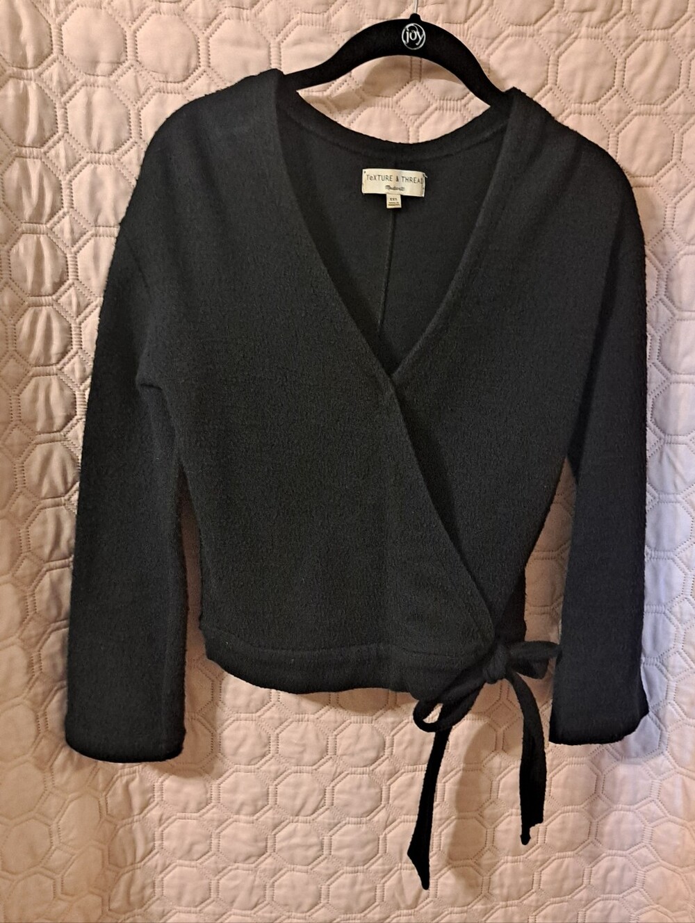 Madewell Black Wrap Sweater Sz XXS